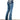 dettaglio dietro Jeans Bootcut donna Aztec Yoke Embellished in Light Wash Denim di Grace in LA