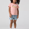 indossato Jeans corto bambina Mini Mom Short in Desert Sky di Levi's