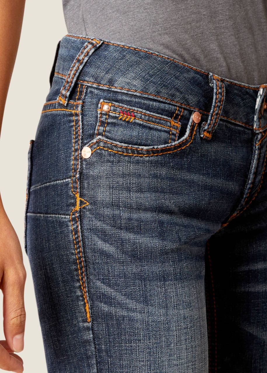 tasca davanti jeans donna low ciarli straight di Ariat