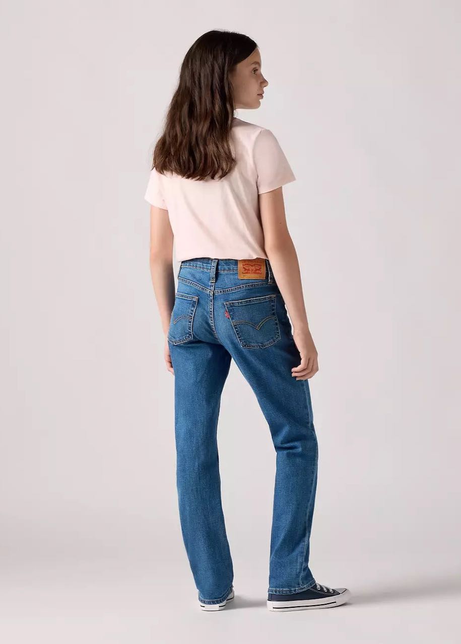 dietro indossato Jeans bambina 501 Original Jeans Athens Without Destruction di Levi's