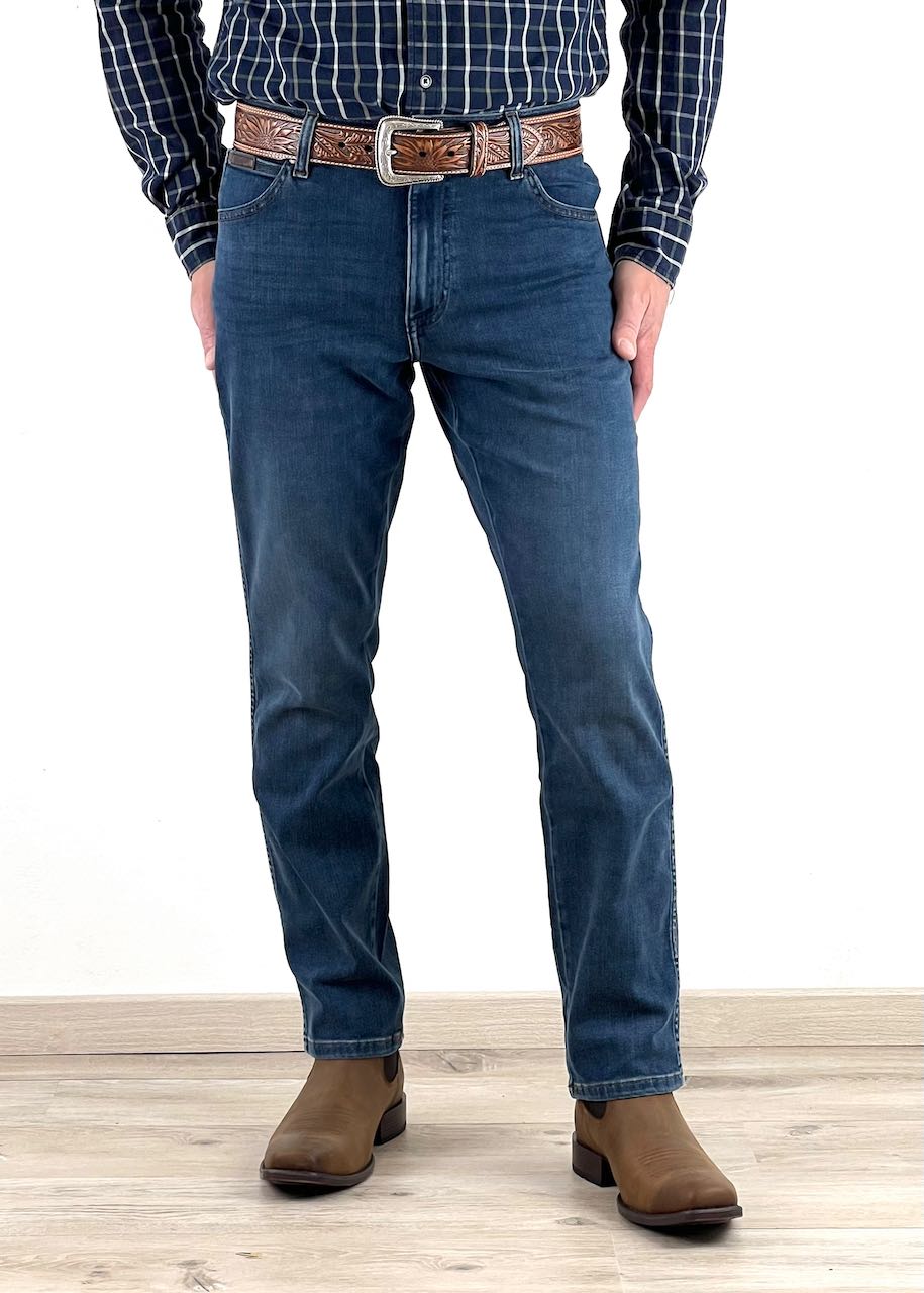 Jeans uomo Texas Slim Low Strech Silkyway di Wrangler