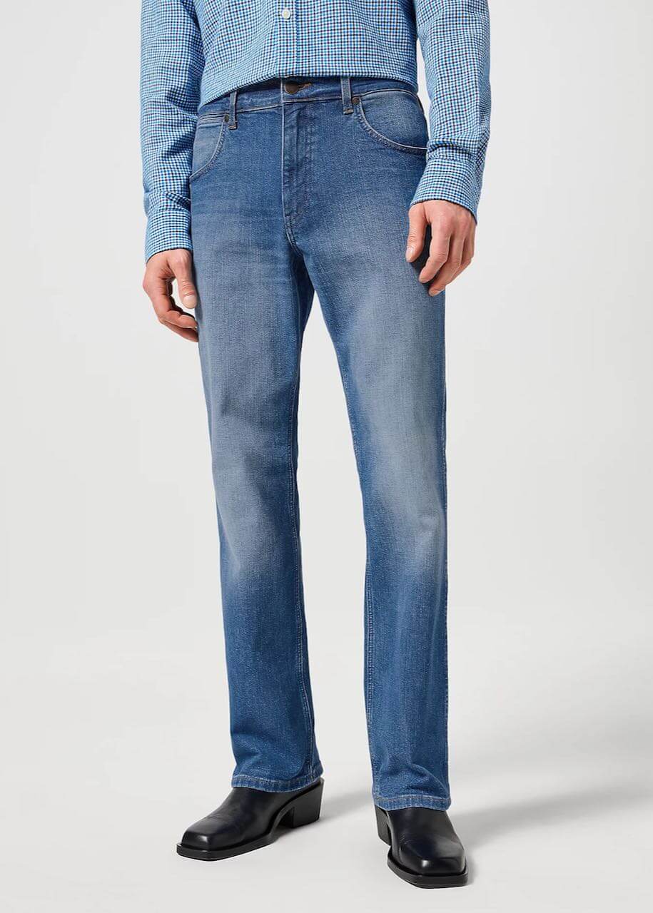 Jeans uomo Horizon in Prairie Blue di Wrangler –