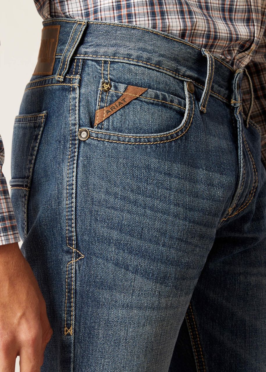tasca jeans uomo m7 slim Ezra-stright di ariat