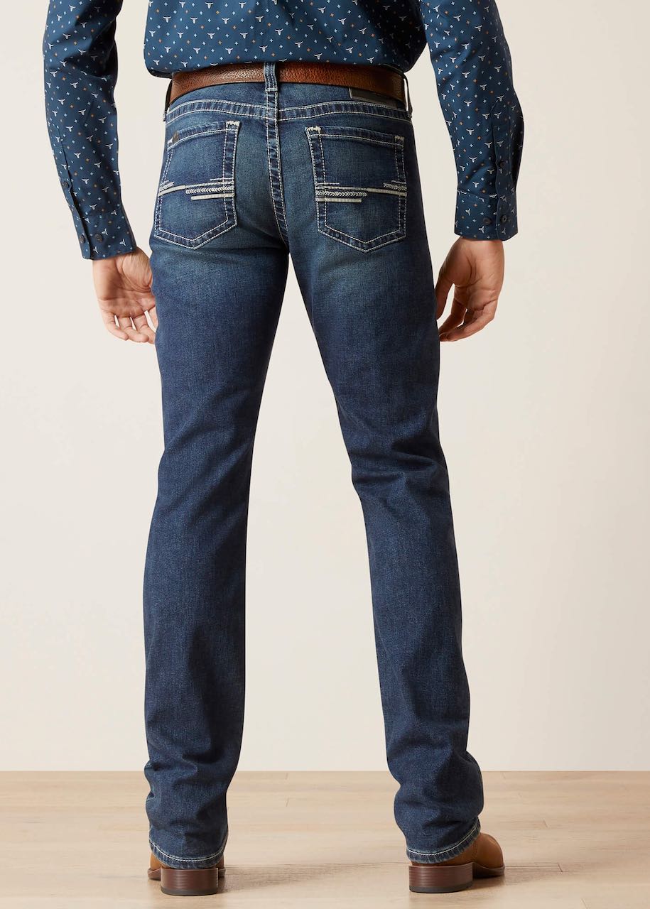 dietro jeans uomo slim m8 modern tekstretch Easton di Ariat