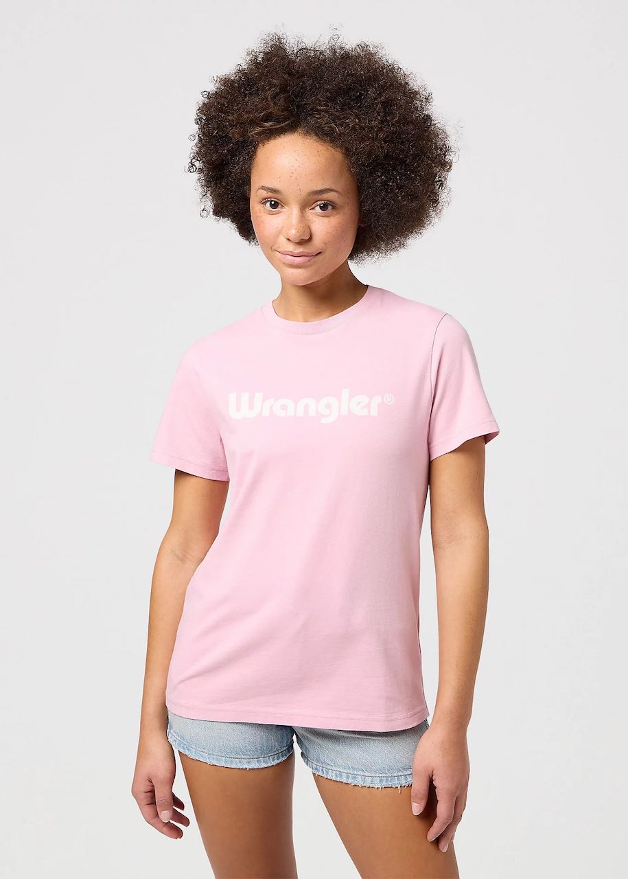 maglietta donna round tee fragrant lilac di Wrangler