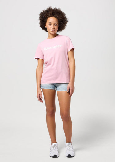 tee-shirt rond à l'avant pour femmes fragrant lilas par Wrangler