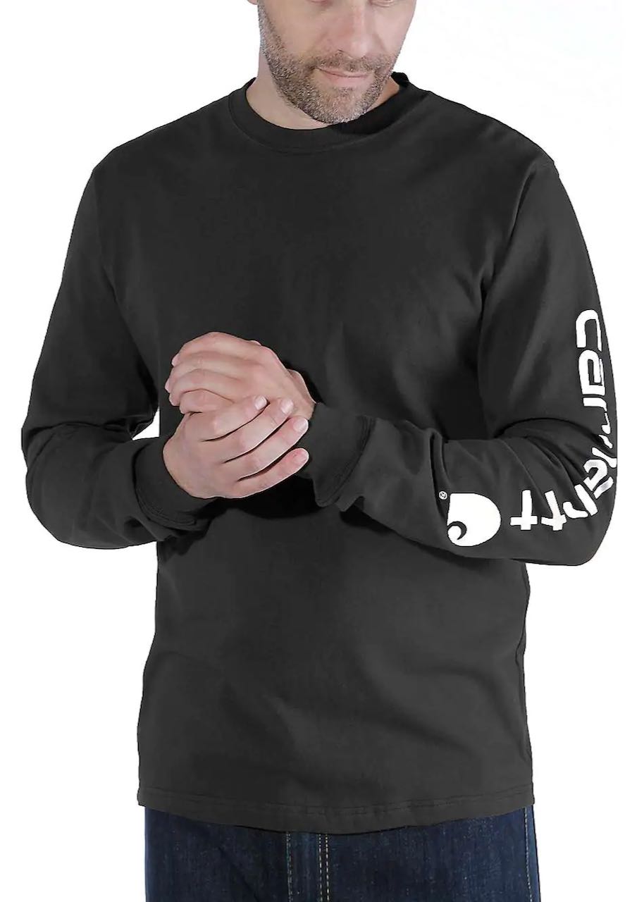 t-shirt manica lunga colore nero di CARHARTT 