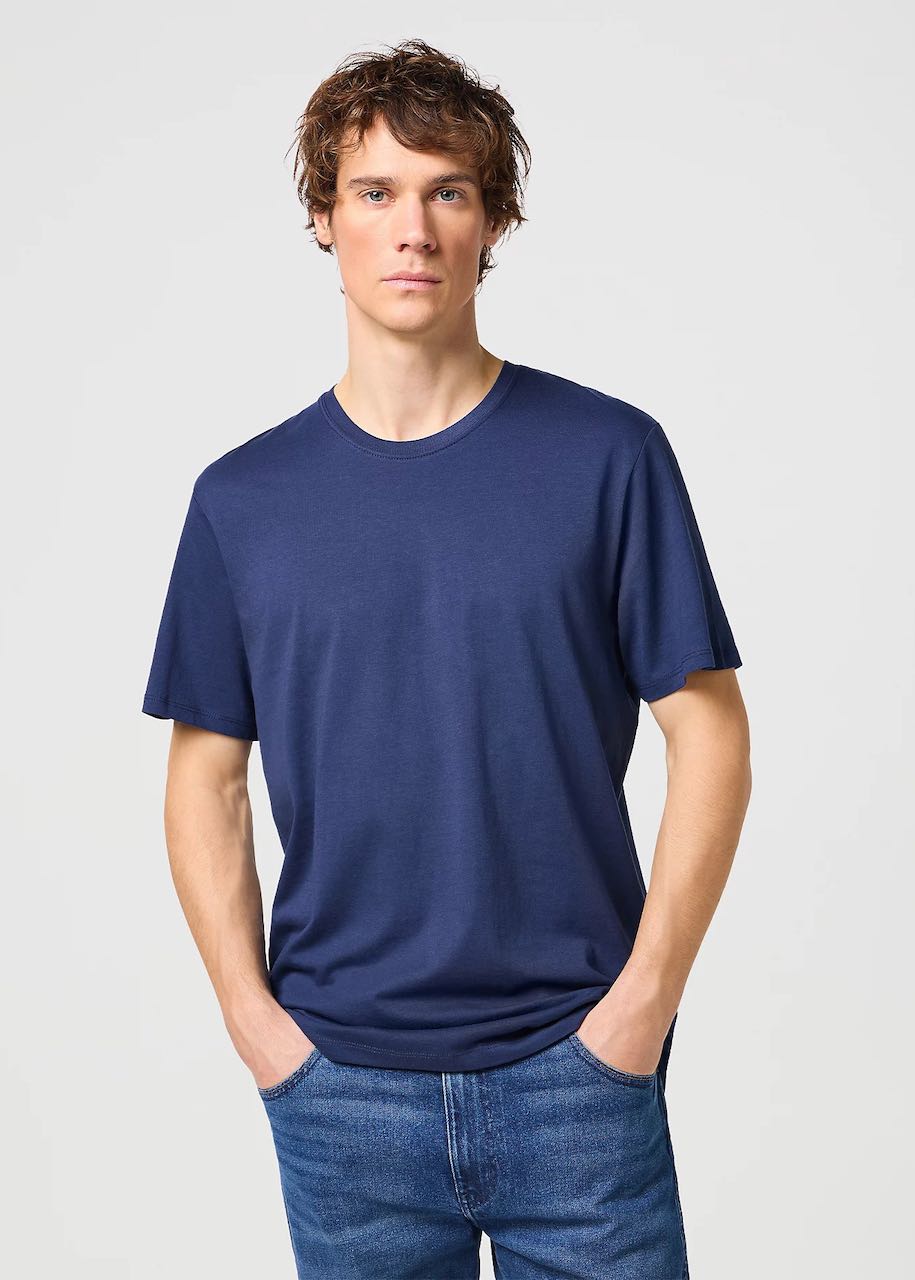 t-shirt blu Wrangler 