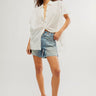Short en jean pour femme modèle Palmer Short couleur La La Land par Free People