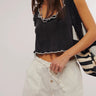 Pantaloncini Westmoreland Linen Pull On Ivory di Free People