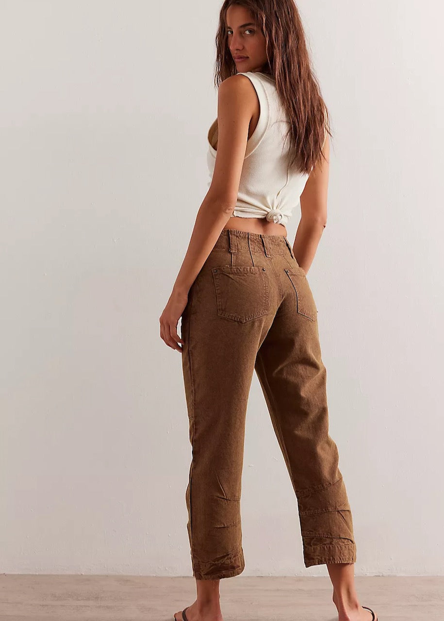 dietro Pantalone Supersonic Slim in Breen di Free People