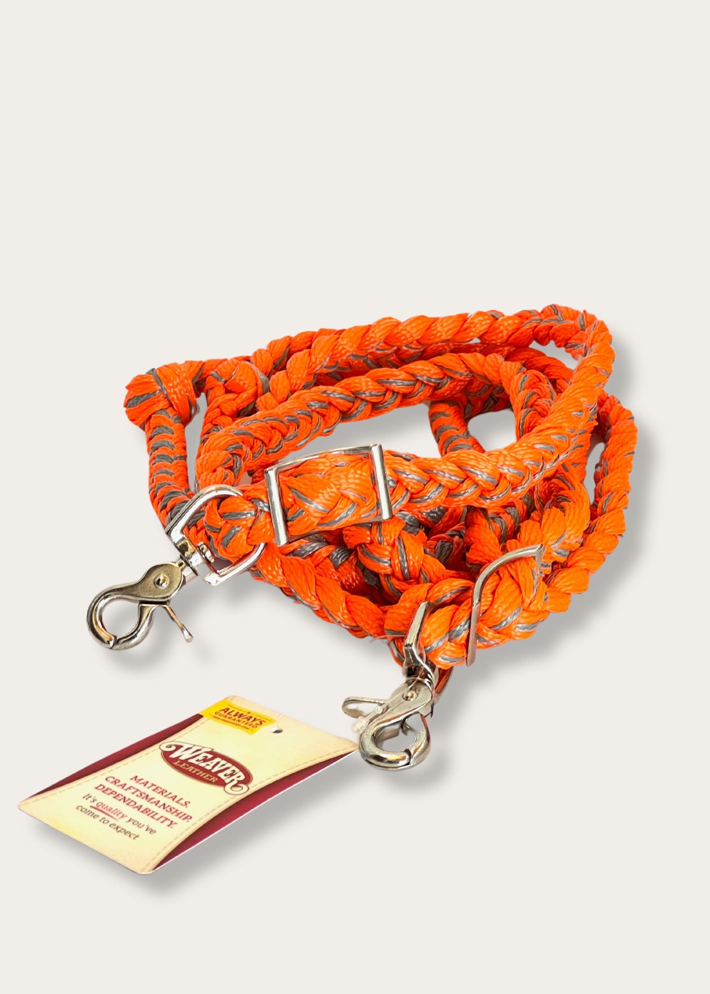 arrotolate Redini da Barrel in Nylon Orange/Gray di Weaver Leather