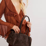 Indossata Sierra Suede Shoulder Bag in Chocolate by Free People