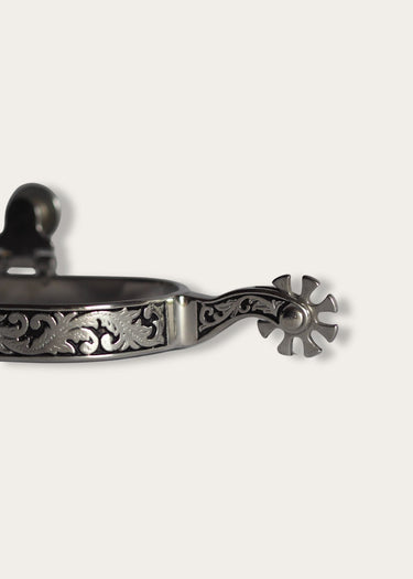 besondere Herren Sporen Endgravur Band aus Weaver Leder