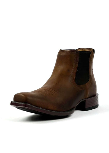 stivaletti texani per uomo modello Booker colore Rough Tan di Ariat