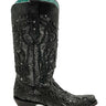 Women's Texan Boots model C3423 by Corral featuring black leather and glitter details.