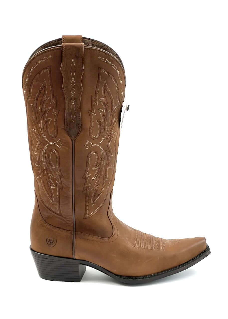 Stivali Texani donna Heritage X Toe StretchFit in Distressed Brown di Ariat
