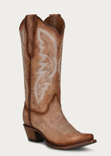 lato esterno Stivali Texani donna modello L2041 in Tan Distressed di Circle G