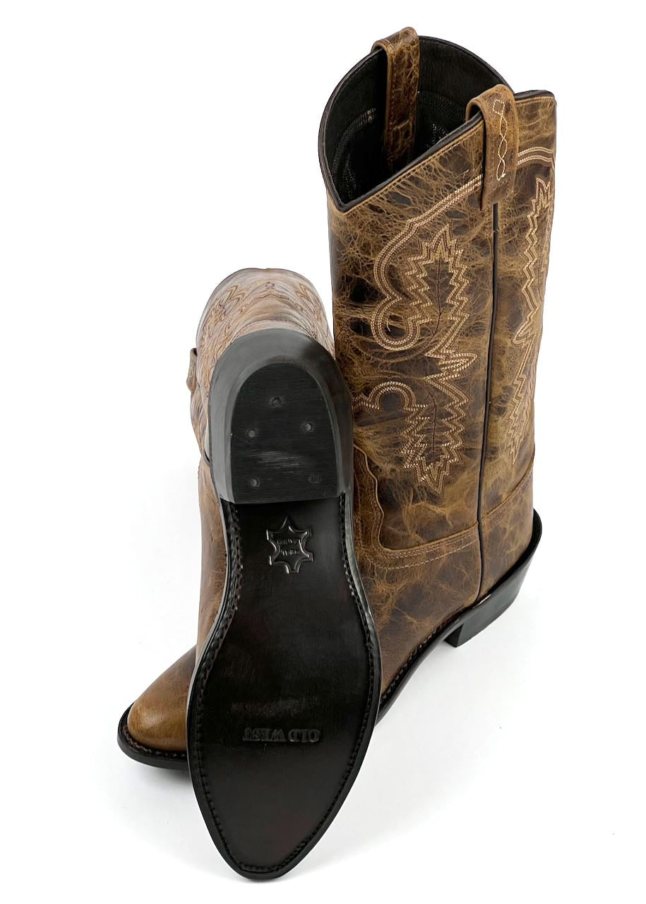 suola stivali texani uomo modello Placerville di Old West