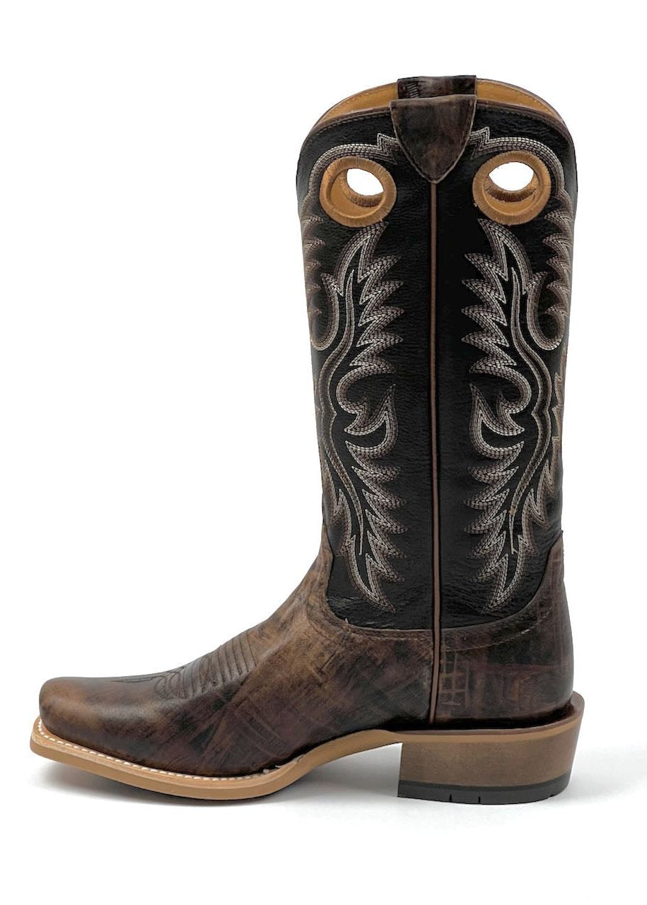 Ariat Mens Sport Wide Square Toe Boots In Black Deertan Ariat Mens Sport Wide Square Toe Boots In Black Deertan