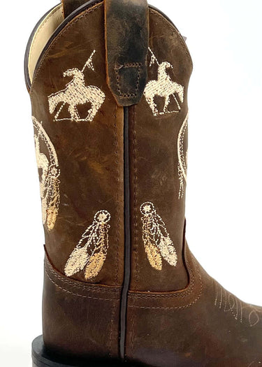 dettaglio ricami Stivali Western bambino Cimarron di Old West