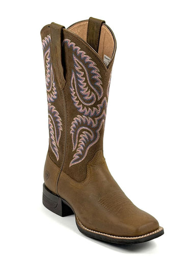 lato esterno Stivali Western donna Cattle Caite Broad Square Toe di Ariat