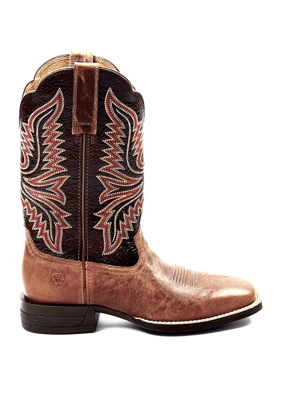 Stivali Western Uomo Brush Creek in Mesa Tan|Thunder Brown di Ariat