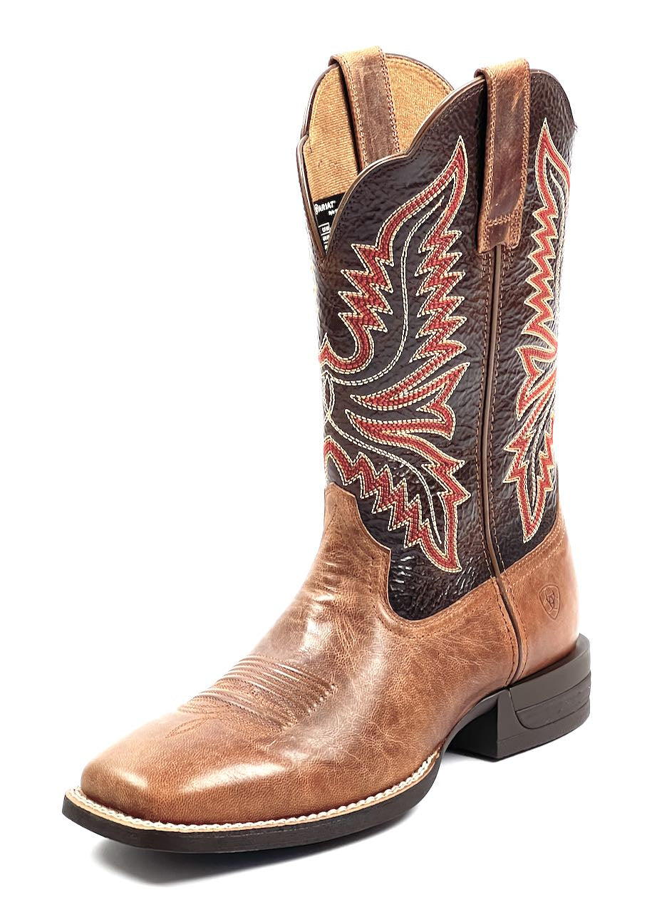 lato esterno Stivali Western Uomo Brush Creek in Mesa Tan|Thunder Brown di Ariat