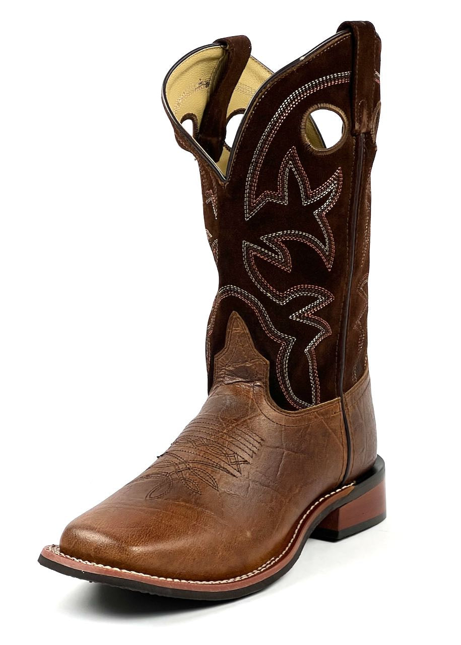 Flint Dark Brown men's Western boots by Smoky Mountain