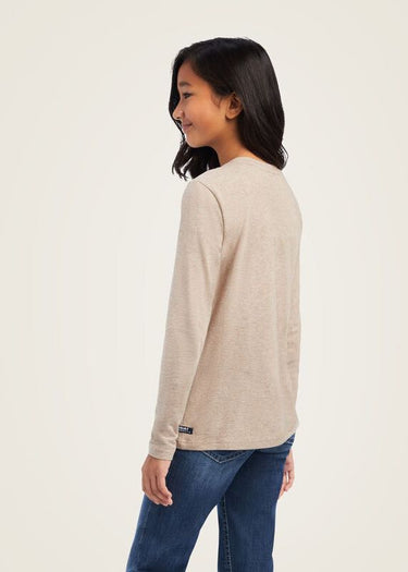 behind long sleeve different girl's T-shirt by Ariat