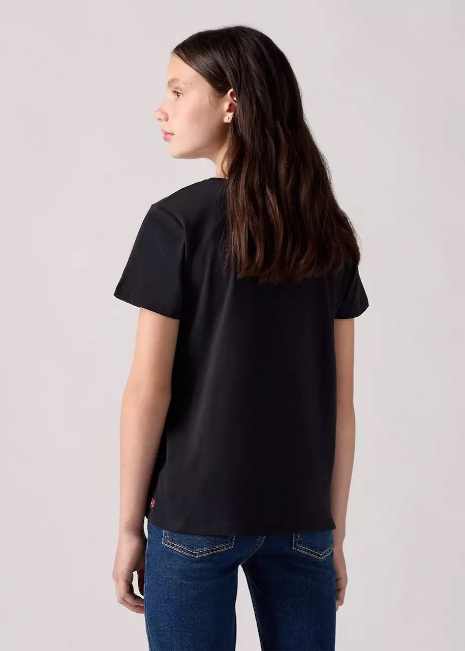 Geblümtes Batwing-T-Shirt für Mädchen in Jet Black von Levi's