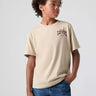 T-shirt bambino Galloping Free in White Pepper di Levi's