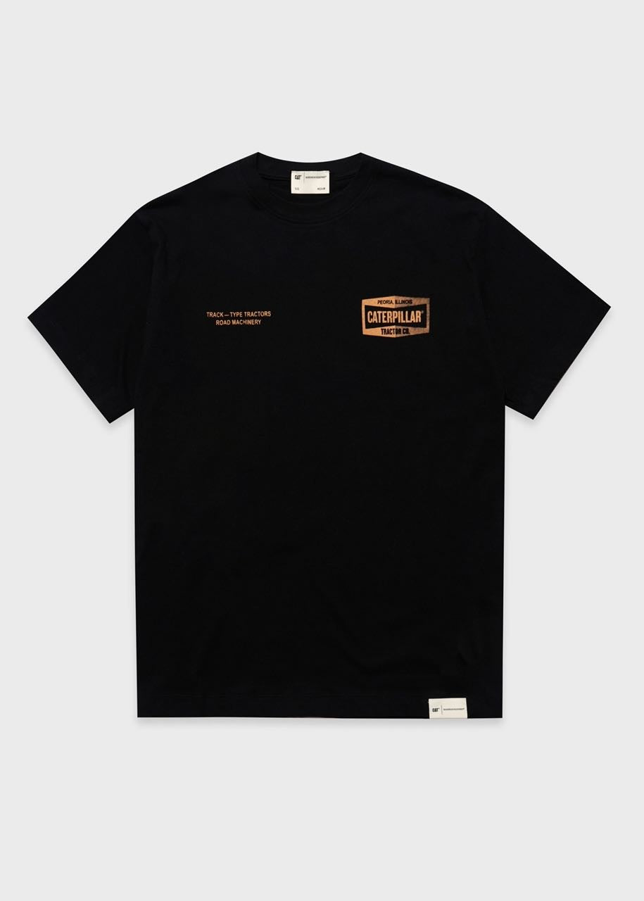 T-shirt Caterpillar Road Machinery black
