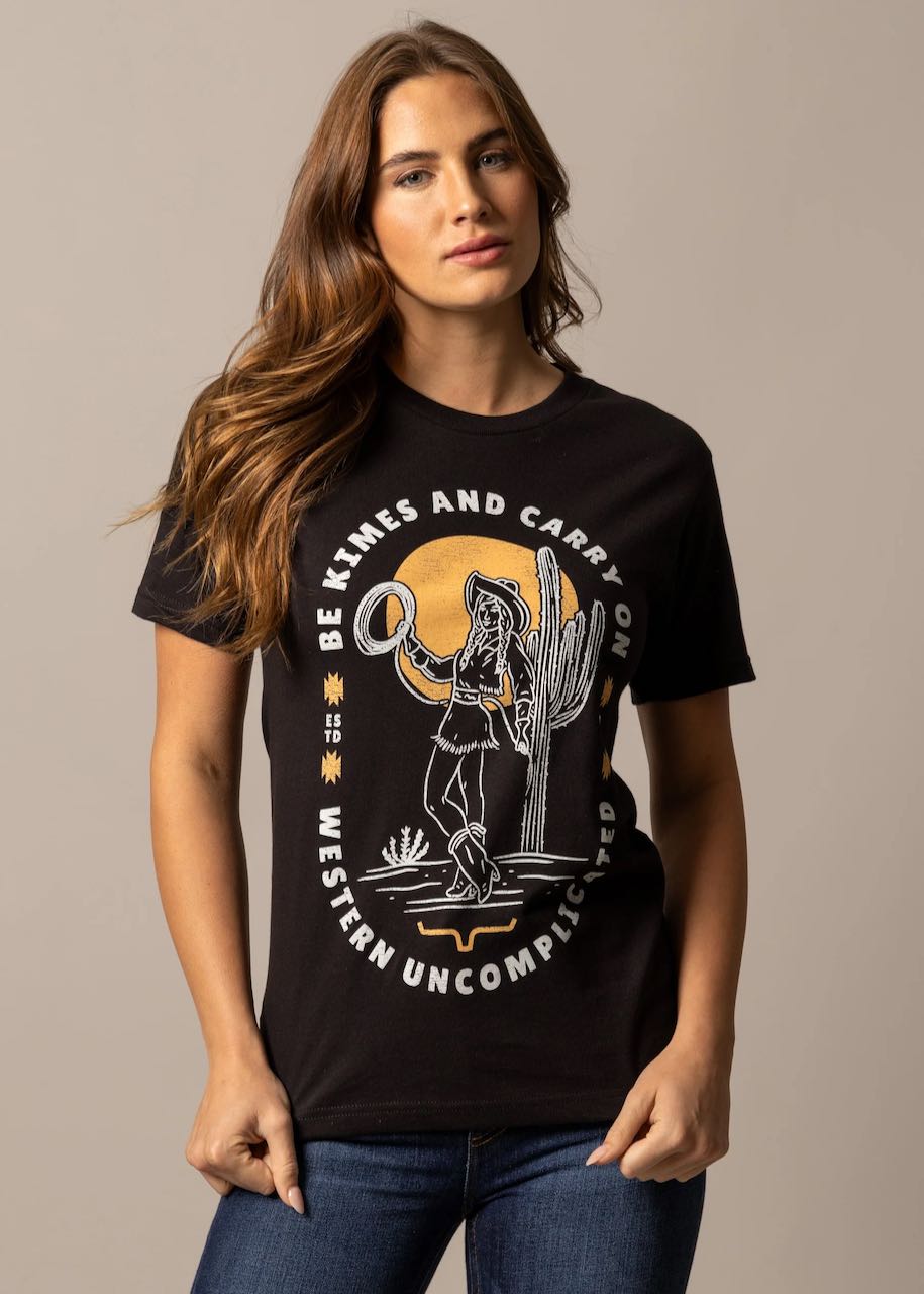 T-shirt donna Be Kimes di Kimes Ranch