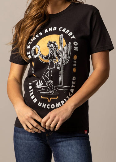 front Be Kimes women's T-shirt by Kimes Ranch