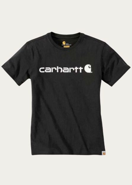 t-shirt donna core logo black di carhartt