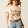 T-shirt donna Keep Walkin' Cowboy in Natural di Ariat