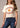 lato T-shirt donna Lucky B Bucking in ivory by Kimes Ranch