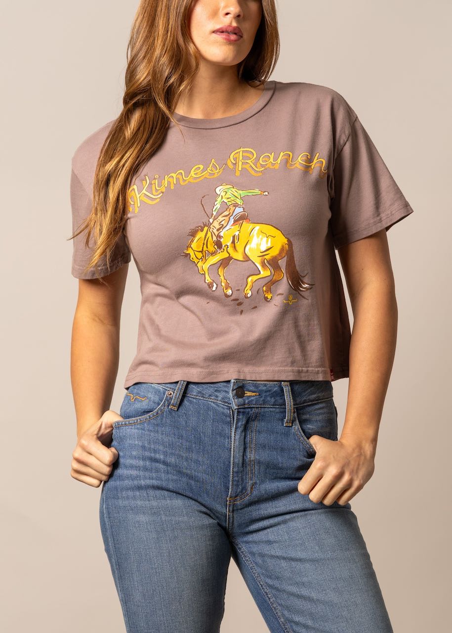 davanti T-shirt donna Lucky B Rodee-Oh! di Kimes Ranch
