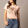 Devant du T-shirt pour femmes Randy Bareback in Peach by Kimes Ranch