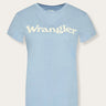 women's blue stuff t-shirt by Wrangler