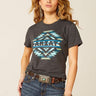 T-shirt donna Southwest Classic in Characoal Heather di Ariat