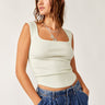 maglietta hummingbird tank mineral sea di Free People