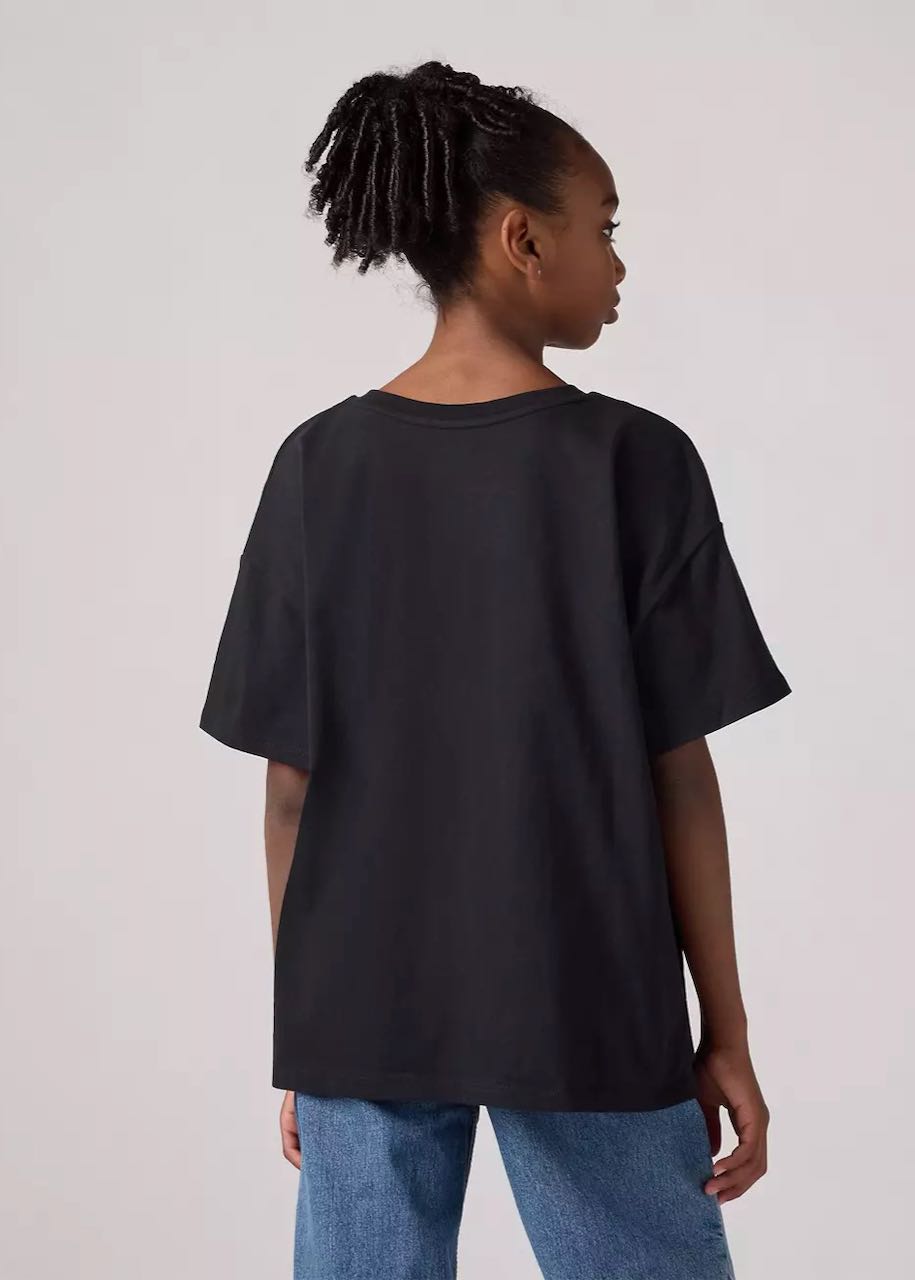 dietro T-shirt bambina Oversize Western Roses in Jet Black di Levi's