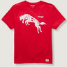 t-shirt rouge Wrangler 75th anniversary pour homme