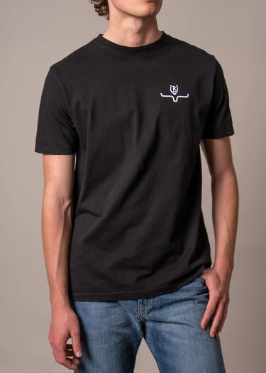 Camiseta de hombre Lucky Bucking en negro de Kimes Ranch