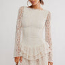Tabby Lace Mini dress in Tea by Free People