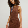 Vestito Atlas Suede Mini in Chicory Coffee di Free People