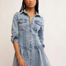Mini robe Roadhouse en On The Road Rinse par Free People