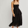 vestito Taking Sides Maxi in Black di Free People